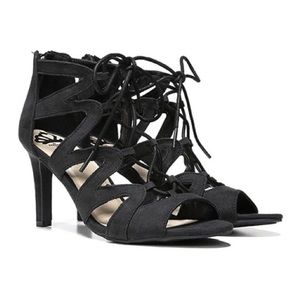Womens Fergalicious Heartthrobe Strappy Lace Up Sandals